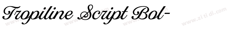 Tropiline Script Bol字体转换